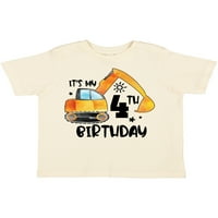 Inktastični građevinski kamion To je moj četvrti rođendanski poklon mališač majica ili majica mališana