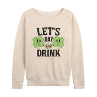 Instant poruka - puštaju dnevno piće - ženski lagani francuski pulover Terryja