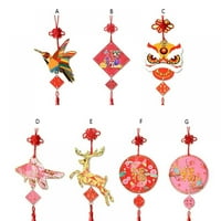 Kineska novogodišnja ukrasi crtani uzorak ima privjeske za dobro sreće za kućni uredski restoran