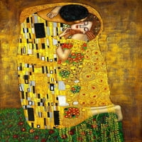 Print poljubacskog plakata Gustava Klimt