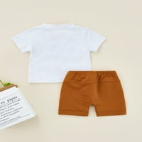 Toddler Baby Boy Majčin dan odjeća odjeća mama dječaka slova kratki rukav majica majica + kratke hlače