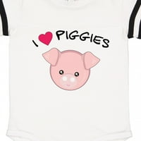 Inktastic Volim svinje sa slatkim svinjskim poklonom dječjim dječakom ili dječjim djecom