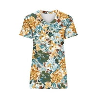Vegersell Slatki ljetni vrhovi za žene modni ženski ljetni V-izrezni kratki rukav casual na vrhu bluza
