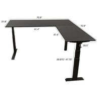 Stand up Stol Store Podesiva visina L-u obliku stočnog stola sa čeličnim okvirom
