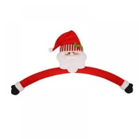 Božićne stablo Santa Claus Snjegović Hugger sa šeširom i kaznim ukrasima za odmor ukrasi ukrasi zimskih zabava