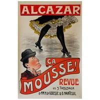 Vintage Apple Collection Crni moderni uokvireni muzej umjetničko print pod nazivom - Alcazar_Revue