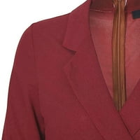 Haljine za žene A-line mini solid Preppy Style Business Haljina Red XL