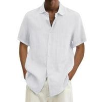 Polo majice za muškarce muške ljetne havajske košulje s kratkim rukavima dvostruki džep isključite dugme