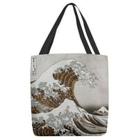 Artverse Katsushika Hokusai The Great Wave Tote torba ljubičasta 13