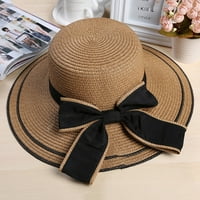Cocopeants Vanjska sklopiva slamna šeširka Ženska ljetna korejska verzija plime duž ženskih sunčanih