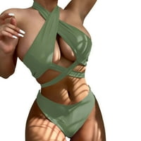 Žene Crisscross High Sheik Bikini Mrežni kupaći kostimi TEEN Girls Board Hotsas Girls Size Žene Kupali