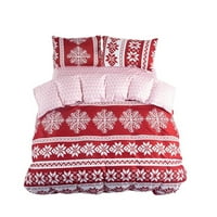 Lacyie božićni duvet pokrivač božićni komfor set patchflake uzorka