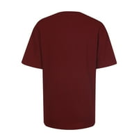 GAECUW majice za žene vrhovi bluze s kratkim rukavima T-majice Redovni fit pulover majice Majice Dobrodošli