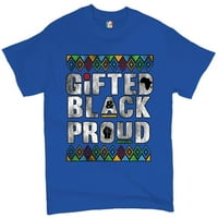 TEE Hunt naklonjeni i ponosni majica African American Lives Materija Muški tee, plava, 3x-velika