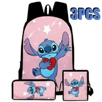 Set Stitch Girls ruksačke torbe školske studentske torbe za ručak