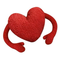 Slatka plišana crvena srčana jastuk jastuk za bacanje jastuci poklon poklon crtani plišani mekani udoban