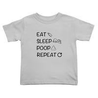Popijte Sleep Poop Ponovite slatke majice za mališane za dječake
