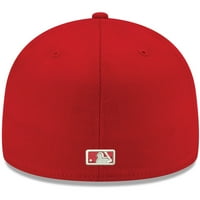Muška nova era crvena bostonska crvena, tako bijela logo 59fifty ugrađeni šešir