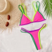 Žene Seksi Push Up Bikini Liner grudnjaka Kupatilo Odijelo Kupanje kupaći kostimi na plaži - ružičasta