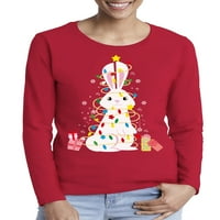 Awkward Styles Xmas Rabbit ružni božićni džemper majica s dugim rukavima za žene