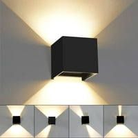 Moderna zidna lampica LED zidna svijetla prema dolje Podesivi ugao snopa aluminijski zidni rasvjeta