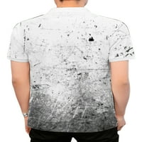 Slušajte Muška majica Splatter za štampanje Zipper rever kratki rukav u stilu prozračnih ljetnih vrhova