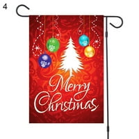 Ruanlalo Santa Claus uzorak Hanging Ornament Xmas Holiday Garden Privjesak zastava