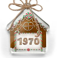 Ornament tiskani jedan bočni rusty vintage metalni zavarivanje božićnog neonblonda