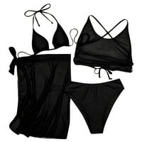 Kupaći kostimi Tankini modni remen za montažu Visoki struk Solid Boja Bikini set kupaći kostim kupaći