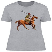 Konj polomio dizajn majica, žene -image by shutterstock, ženska mala