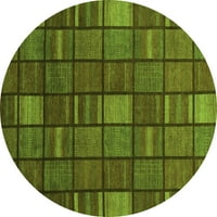 Ahgly Company u zatvorenom krugu karirane zelene moderne prostirke, 3 'runda