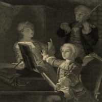 Mozart Porodična vježba, 1760-ih Poster Print Science izvora