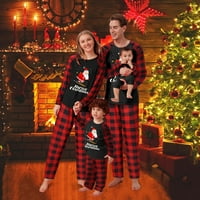 Coopserbil Božić koji odgovara Božić pidžami Ispis Muške pidžame Velvet Božićni podudaranje pidžama za porodicu