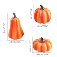 Ukrasi svjetla Pumpkin 3D svijetli svjetlosni baterija-snaga bundeve Halloween vrtni dio i vrt