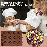 Kuluzego rupe Silikonski kalup za čokoladnu tortu Jelly Puding Sapun Okrugli oblik Prodaja