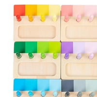 Montessori paleta boja sa šahom, igračka za razvlačenje, boja nalik na različitost za razvrstavanje