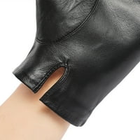 50% popusta za muške kožne rukavice crne vožnje kožne rukavice zimske tople rukavice