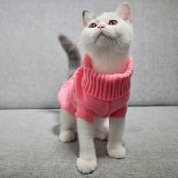 Mini kućni ljubimac mačak pleteni Jumper topli džemper Štepne kaput kostim
