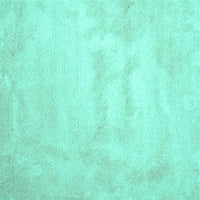 Ahgly Company Indoreni pravokutnik Sažetak tirkizne plave suvremene prostirke, 8 '10'