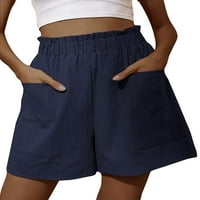 Bomotoo dame Mini pant Bermuda kratke vruće hlače elastična struka dno labave ljetne plažne kratke hlače