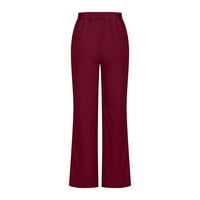 Aurouralne ženske kratke hlače za čišćenje Žene Ležerne prilike čvrste boje džepova Elastične struke Udobne ravne hlače