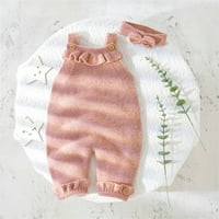 Baby čvrst pleteni romper pamuk Dječak djevojke rumkled džemper odjeću za bebe Dukseri s odjećom za