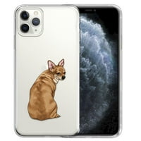 Meka TPU Clear Case Slim zaštitni poklopac za Apple iPhone Pro ma 6,5 ​​ , Chihuahua guzica za pseći