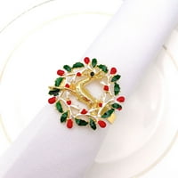 Prstenje salveta Pjenušava anti-deformalni metalni salveti za oblaganje Dekor za stolom za smještaj