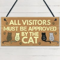 Drveni viseći privjesak Oznake slatke mačke kućne ljubimce rezbarena vrata oznaka prijateljstva