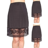 Ženska modna rasteza visoka struka Cvjetna čipka labava ležerna ljetna a-line suknje sa midi čipkavom