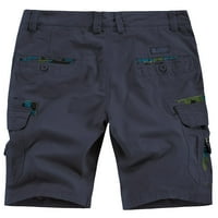 Muški teretni kratke hlače Ležerne prilike za pamučne kratke hlače za muškarce s više džepova opušteno