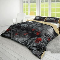 Horror Movie 3D set za posteljinu od 3D - 3-komadni set uključuje poklopac i jastučnice za fan za film