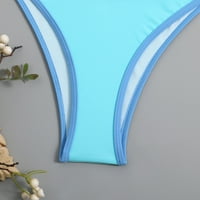 ERSAZI Clearence Ženska nova modna Splitska kupaći kostim slatki casual bikini kupaći kostim nebo plavi