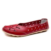 Dame Loafers Slip na kožnim stanovima Udobne cipele u prozračivoj vožnji ženski ne-klizanje mekani jedini